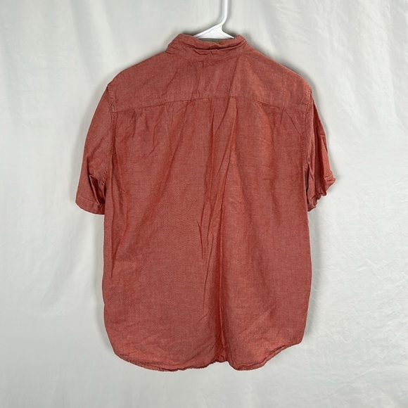 Levi's Authentic Short Sleeve Button Down Shirt Red -Size Large - Picture 5 of 7